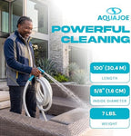 Aqua Joe Marine-Grade Fiber Jacket RV Water Hose, 50 Ft - Kink-Free, Lightweight, Flexible Hose for Outdoor Cleaning, Gardening, and Marine Use - Image 4