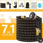 50 ft Expandable Garden Hose, Lightweight Expanding Water Hose with 10 Function Nozzle, 3/4" Solid Brass Fittings, 5-Layer Latex Core, No-Kink Flexible Retractable Hose for Patio, RV, Car Washing - Image 6