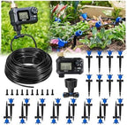 HIRALIY 100FT Drip Irrigation Kit with Timer, Pressure Compensated by HIRALIY