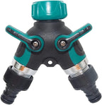 Metal Garden Hose Splitter, 2 Way Y Hose Connector, Easy Grip Splitter, 2 Way Garden Hose Splitter with 2 Valves - Image 4