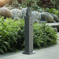 Freestanding Aluminum Garden Water Column with Faucet, Outdoor Faucet, Vertical Hose Holder for Garden, Farm, Ranch, Backyard Irrigation(74cm/29.1in) by Unknown