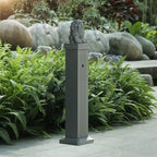 Freestanding Aluminum Garden Water Column with Faucet, Outdoor Faucet, Vertical Hose Holder for Garden, Farm, Ranch, Backyard Irrigation(74cm/29.1in) by Unknown