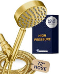 HammerHead Metal 1-Spray Shower Head with Handheld High Pressure, Long Hose by HammerHeadShowers