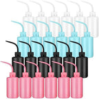Dandat 24 Pack Tattoo Squeeze Bottle Bulk 500ML/17oz Plastic Safety Wash Bottles Narrow Mouth Lab Squeeze Bottle LDPE Squirt Plants Watering Irrigation Tools Lash Rinse with Scale Labels by Dandat