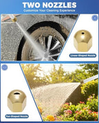 Jet Nozzle Power Washer for Garden Hose, Upgraded 2-In-1 High Pressure Wand - Image 4