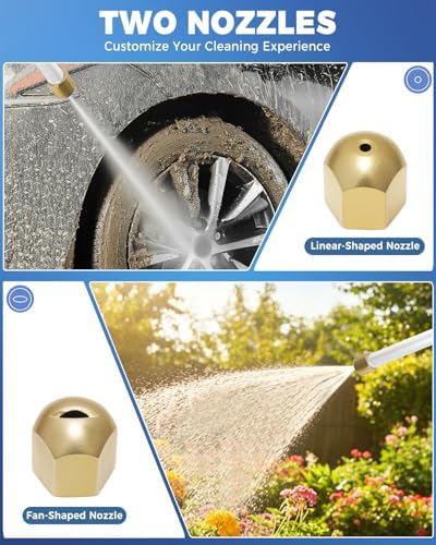 Jet Nozzle Power Washer for Garden Hose, Upgraded 2-In-1 High Pressure Wand - Image 4