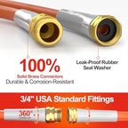 Heavy Duty Garden Hose 50 ft x 5/8 in, Flexible & Lightweight - Image 3
