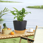 Meowell 12 inch Large Self Watering Pot for Indoor Outdoor Plants - Image 6