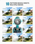 PAULINN Retractable Garden Hose Reel 1/2 Inch x 100 ft, Heavy Duty Wall Mounted Automatic Hose Reel with 10 Patterns Nozzle, Any Length Lock, Slow Return System, 180° Swivel Bracket & UV Resistant - Image 5