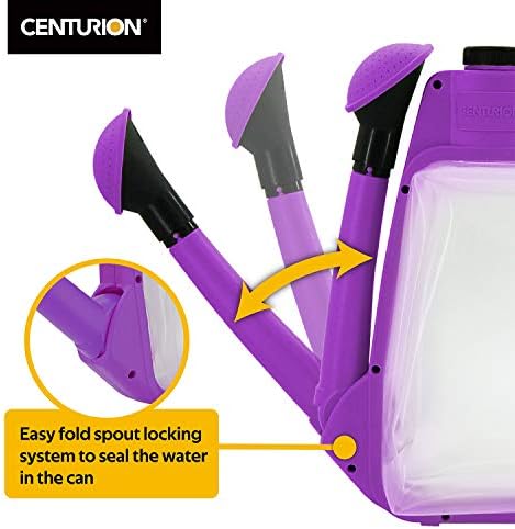 Centurion 1408 Foldable Clear Plastic Watering Can,1.5 Gal with Rotating Nozzle, Long Stem Spout, Compact Ergonomic Design with Sprinkler & Pouring System Ideal for Indoor/Outdoor Gardening - Lavender - Image 5