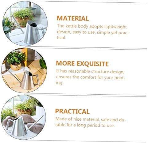 Vintage Stainless Steel Watering Can 900ml for Indoor Plants - Image 6