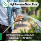 UNCO- Stainless Steel Metal Hose with 4 Function Brass Nozzle, 75 ft, No Kink, Metal Garden Hose - Image 7