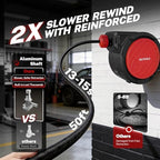BILITOOLS Retractable Air Hose Reel 1/2" x 50FT Max 300PSI Auto Rewind - Image 2