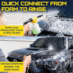 Foam King™ Gun Car Wash + Power Foam Car Wash Soap Strip (10ct = 5 Car Washes) - Connects to Garden Hose, Ultimate Scratch Free Cleaning Snow Blaster Cannon Washing - Image 5