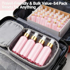 54 Pack 4 oz Small Glass Spray Bottles, Pink Refillable Fine Mist Bottles for Essential Oils, Cleaning Solutions, Perfume, Travel Size Liquid Containers - Image 3