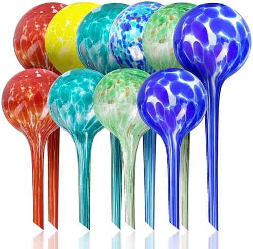 Plant Watering Globes Set of 10-6 Large and 4 Small, Bundle by MissionGallery