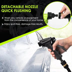 Car Wash Foam Gun with Microfiber Wash Mitt, Adjustable Foam Sprayer for Garden Hose, 6-Level Soap Mixing Car Wash Kit for Cars Trucks SUVs RVs Motorcycles Boats, Green - Image 3