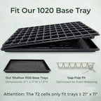 Gardzen 10 Pack 72 Cell Seed Starter Trays - Image 4