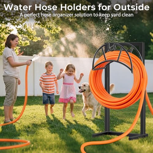 TomCare Garden Hose Holder, 4 Spikes Hose Stand for 160FT Outdoor Hose - Image 7