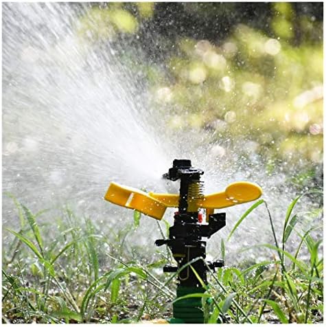Garden Sprinkler Garden Rotating Nozzle with Supporting Nail, Seesaw Nozzle, Adjustable Angle Water Nozzle for Irrigating Lawn 1 (Color : 3I4 to 3I4) - Image 4