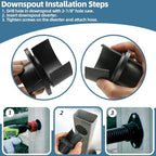 Rain Barrel Diverter Kit for 2x3" Downspout - Rain Water Diverter Connector System Fits Rectangular Downspouts, Converts Plastics Barrel into Rain Barrel (Pack of 2) - Image 4