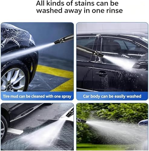 Home High-Pressure Car Wash Water Gun with Booster Nozzle, High-Pressure Home Car Wash Water Gun & Hose Set, Multi Function Lawn & Garden Watering Sprayer, for Watering Outdoor Cleaning (+10m Hose) - Image 7