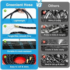 50FT Garden Hose Ultra Lightweight, 2026 Exclusive New Version Non Expandable Water Hose, Tough & Flexible, Abrasion Resistant for Yard Watering, Lawn Care, Pet Washing, Marine & Camper Use, 50FT - Image 3