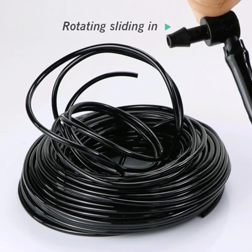 Garden Watering Hose PVC Soft Tubing Micro Drip Irrigation Tube, for Home Garden Water Plants Flowers Pipe (Color : 25M, Size : 3/8'' (innner Dia.8mm)) - Image 5