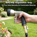 FANHAO Garden Hose Nozzle Heavy Duty, Metal Water Hose Sprayer, Leakproof - Image 6