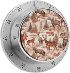 Mechanical Kitchen Timers for Cooking,Animal Wilderness Bear Deer Printed 60 Minute Magnetic Countdown Timer,Cute Cooking Timers with Alarm,Stainless Steel Time Timer Manual No Batteries Required by Unknown