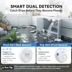 WiFi Smart Water Leak Detection & Auto Shut-Off Kit – 1 EVO Valve Controller + 2 Wireless Sensors, No Hub Needed, Works with Alexa & Google Home, Real-Time App Alerts for Home & Business - Image 3