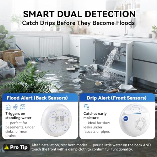 WiFi Smart Water Leak Detection & Auto Shut-Off Kit – 1 EVO Valve Controller + 2 Wireless Sensors, No Hub Needed, Works with Alexa & Google Home, Real-Time App Alerts for Home & Business - Image 3