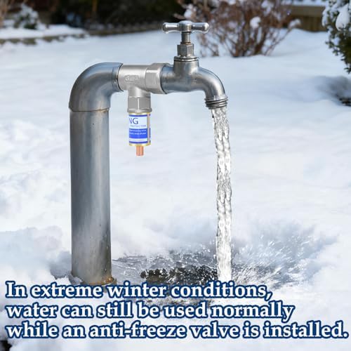 2Set T-Type Outdoor Faucet Freeze Protection Heavy Duty Garden Faucet Freeze Prevention Valve Anti Freeze Winter Faucets Protector Faucet Cover Replacement with Tape Fit 3/4" Thread for Farm Courtyard - Image 6