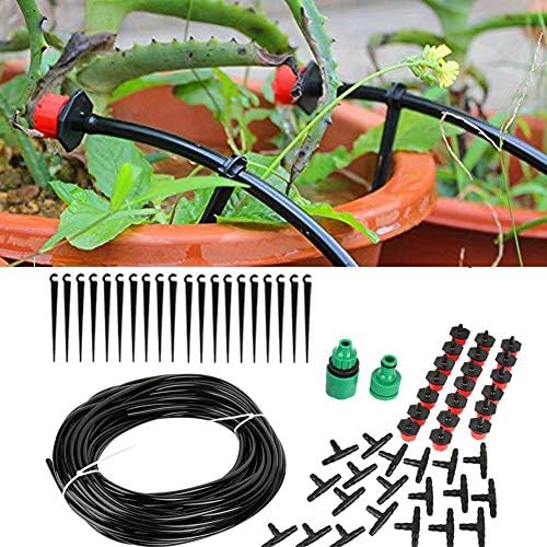 20M Micro Drip Irrigation System, Automatic Watering Plant Hose Kit, Self Watering Garden Hose with Timer, Adjustable Drip Hose for Pots Hanging Baskets Greenhouse Plants - Image 4