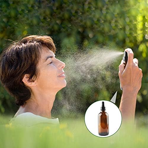 4oz Amber Glass Spray Bottle for Essential Oils,Small Empty Fine Mist Spray Bottle, Refillable Liquid Containers for Perfumes,Cleaning Products,16 Pack - Image 7