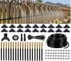 Automatic Garden Irrigation System 100ft with 18 Adjustable Copper Nozzles by Unknown
