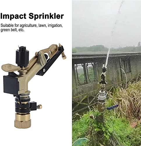 DN25 Swing Arm Rotating Sprinkler, Controlled Angle Impact Sprinkler, Garden Irrigation Tools for Agriculture, Lawn Care, Irrigation System - Image 2