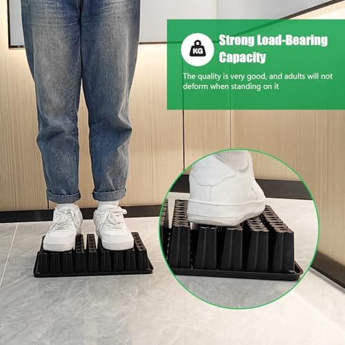 RooTrimmer 54 Cell Seed Starter Trays, 2.8" Deep Plug Flat Tray,10 Pieces Big Holes Germination Tray, Thick Durable Seedling Plastic Nursery Reusable Trays (11.14inch ×14.6 inch, 10-Pack) - Image 4
