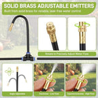 66FT Drip Irrigation System with Water Timer, Automatic Garden Watering Kit - Image 3