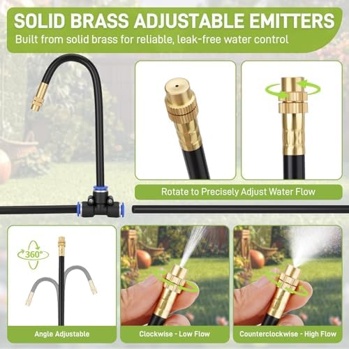 66FT Drip Irrigation System with Water Timer, Automatic Garden Watering Kit - Image 3