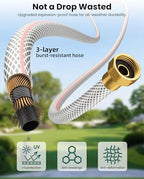 Retractable Garden Hose Reel 1/2 Inch x 100 ft,Automatic Slow Rewind System - Image 6