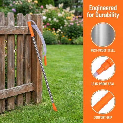 Electric Sprayer Telescopic Wand Stainless Steel Extension Pole - Image 3
