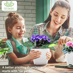 Self Watering Planters for Indoor Plants, 5.2 Inch 6 Pack Square Plastic Plant Pots with Water Level Indicator & Drainage System for African Violet Herbs Succulents - White - Image 2