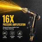Multifunctional Car Wash Tool, Heavy Duty Adjustable Twist Hose Nozzle Jet Sweeper Nozzle, Powerful High-Pressure Home Car Wash & Garden Sprayer (Set C（with 5m Hose) - Image 3