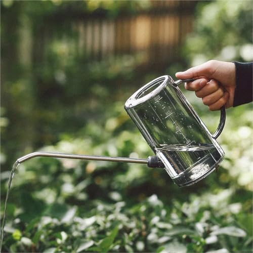 Long Spout Watering Can - Stainless Steel Watering(Gray) - Image 4
