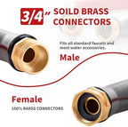 Garden Hose 75ft x 3/4” Hot/Cold Water Hose, -50°F to 190°F, Red - Image 4