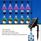 YUYTE Solar Irrigation System, Solar Powered Spray Irrigation System Kit with Timer Mode - IP67 Automatic Self Watering for Greenhouses, Gardens, and Lawns - Image 5