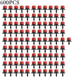 Adjustable Irrigation Drippers 100-1000pcs Water Dropper Adjustable Flow Head Drippers Portable Emitter Dripper Micro Drip Irrigation Sprinklers(600PCS) - Image 2