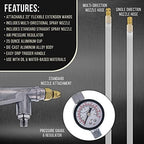 TCP Global Air Undercoating Spray Gun with Gauge, Suction Feed Cup - Image 3