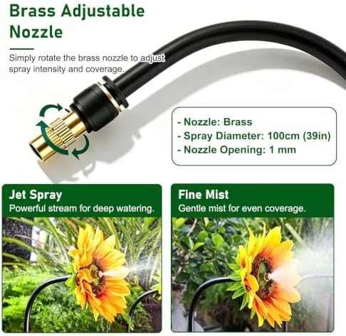 Decorative Misting Sprinkler for Garden Irrigation, Portable Drip System - Image 3